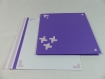 Carte croisillons pour toutes occasions en relief 3d kirigami 180° couleur violine/lilas