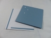 Carte fée 01 pour anniversaire ou autre occasion en relief 3d kirigami couleur bleu et blanc