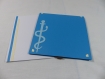 Carte infirmière pour anniversaire ou autre occasion en relief 3d kirigami couleur bleu turquoise et ivoire