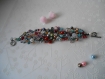 Bracelet unique de perles multicolores