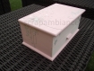 Boîte à bijoux personnalisé en bois, coffre à bijoux, organisateur à bijoux : couleurs rose poudre, gris clair et blanc theme étoiles