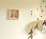 Cadre origami bébé décoration chambre enfant animaux licorne fleur papillon rose violet vert jaune babyshower