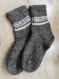 Chaussettes en laine alpaga homme/femme taille 38-39 marron 