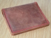 Handmade mens slim leather wallet, hard wearing italian leather made, a very sturdy card holder and a perfect cheap gift that looks costly