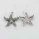 Lot de 10 breloques étoile de mer charms pendentifs perles scrapbooking neuf