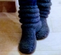 Chaussons adulte tricoté en laine (35 - 42)