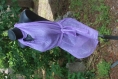 Robe d été dos nue violette faite par amazone création