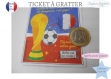 Ticket carte à gratter annonce grossesse modèle champion spéciale coupe du monde texte caché bébé est en route