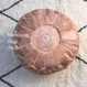 Moroccan leater pouf,beautiful handmade for ottoman luxury, moroccan interior decoration