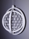 Gyroscope fleur de vie - diamètre 95mm