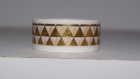 15 mm x 3 m washi masking tape ruban triangle dorés noel