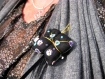 Lovely little butterfly with sequins, pin or hair clip - broche ou pince à cheveux 