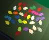 Lot de 25 découpes « bulles de bd » en papier; couleur au choix 