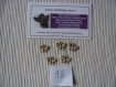 Breloques en métal breloque bijoux papillon - métal doré 