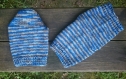 Les chaussettes bleus mélange élastiques 