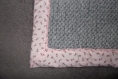 Couverture pour bébé tricot doublé tissus 